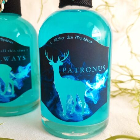 potion décorative phosphorescente brille dans le noir patronus et always l'atelier des mystères vu patronus